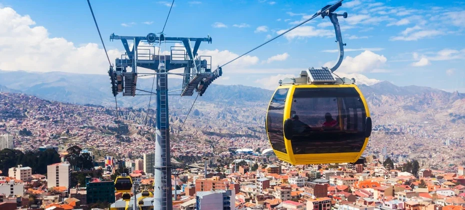 Teleférico em La Paz